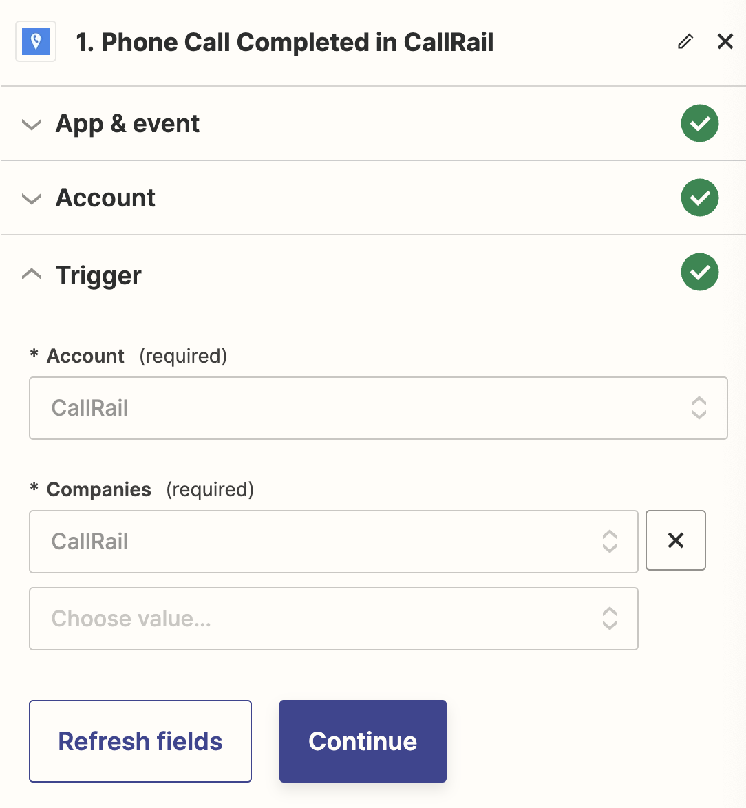Trigger account